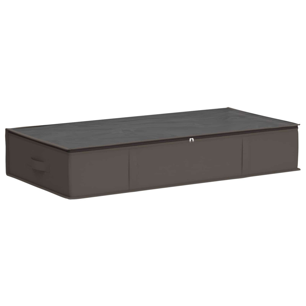Produktbild för Förvaringslåda med transparent toppfönster Grå 100 x 50 x 18 cm