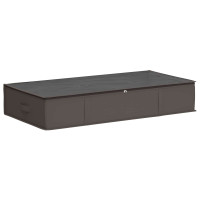 Produktbild för Förvaringslåda med transparent toppfönster Grå 100 x 50 x 18 cm