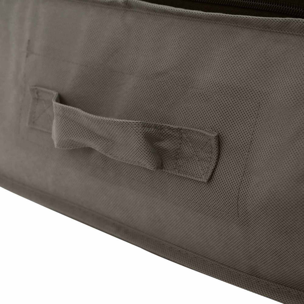 Produktbild för Förvaringslåda med transparent toppfönster Grå 100 x 50 x 18 cm