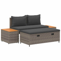 Produktbild för Utomhussoffset 4 -Seater 4 pcs 55 x 30 x 39 cm