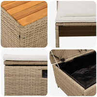 Produktbild för Utomhussoffset 4 -Seater 4 pcs 55 x 30 x 39 cm
