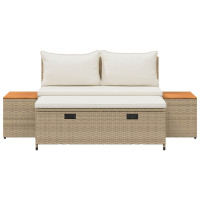 Produktbild för Utomhussoffset 4 -Seater 4 pcs 55 x 30 x 39 cm