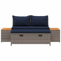 Produktbild för Utomhussoffset 4 -Seater 4 pcs 55 x 30 x 39 cm