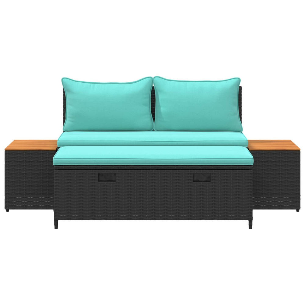 Produktbild för Utomhussoffset 4 -Seater 4 pcs 55 x 30 x 39 cm