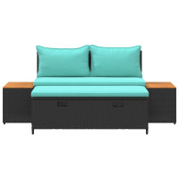 Produktbild för Utomhussoffset 4 -Seater 4 pcs 55 x 30 x 39 cm