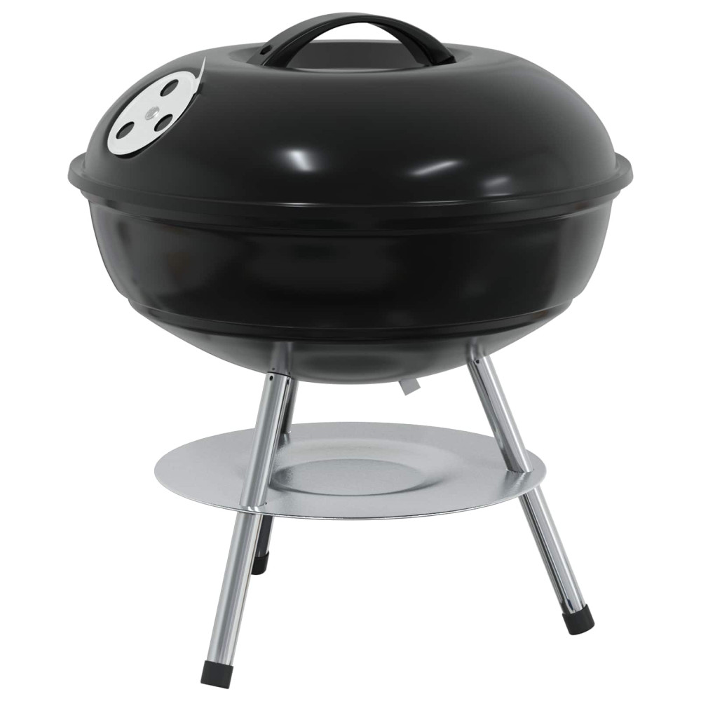 Produktbild för Kolgrill Svart 36,5 x 36,5 x 40 cm