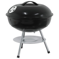 Produktbild för Kolgrill Svart 36,5 x 36,5 x 40 cm