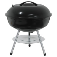 Produktbild för Kolgrill Svart 36,5 x 36,5 x 40 cm