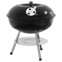 Produktbild för Kolgrill Svart 36,5 x 36,5 x 40 cm