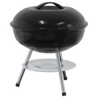 Produktbild för Kolgrill Svart 36,5 x 36,5 x 40 cm