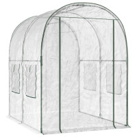 Produktbild för Växthus med ram 160 x 200 x 192,5 cm PVC Transparent