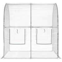 Produktbild för Växthus med ram 160 x 200 x 192,5 cm PVC Transparent