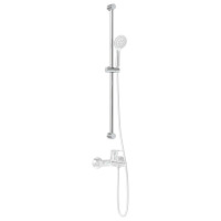 Produktbild för Duschhylla Krom 101 cm Rostfritt stål