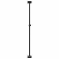 Produktbild för Duschhylla Svart 101 cm Rostfritt stål