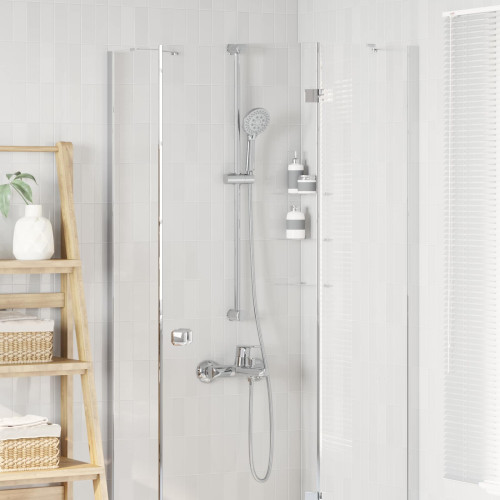 vidaXL Duschhuvud Set Krom 150 cm Rostfritt stål