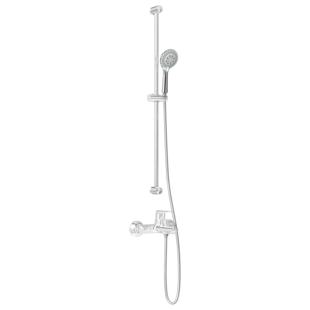 Produktbild för Duschhuvud Set Krom 150 cm Rostfritt stål
