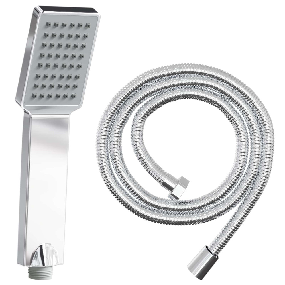 Produktbild för Duschhuvud Set Krom 150 cm Rostfritt stål