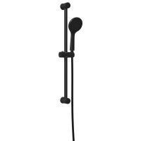 Produktbild för Duschsystemset Svart 70 cm Rostfritt stål