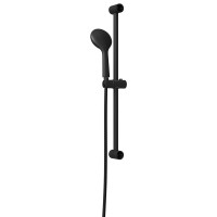 Produktbild för Duschsystemset Svart 70 cm Rostfritt stål