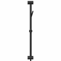 Produktbild för Duschsystemset Svart 70 cm Rostfritt stål