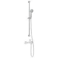 Produktbild för Duschsystemset Krom 100 cm Rostfritt stål