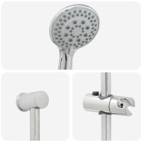 Produktbild för Duschsystemset Krom 100 cm Rostfritt stål