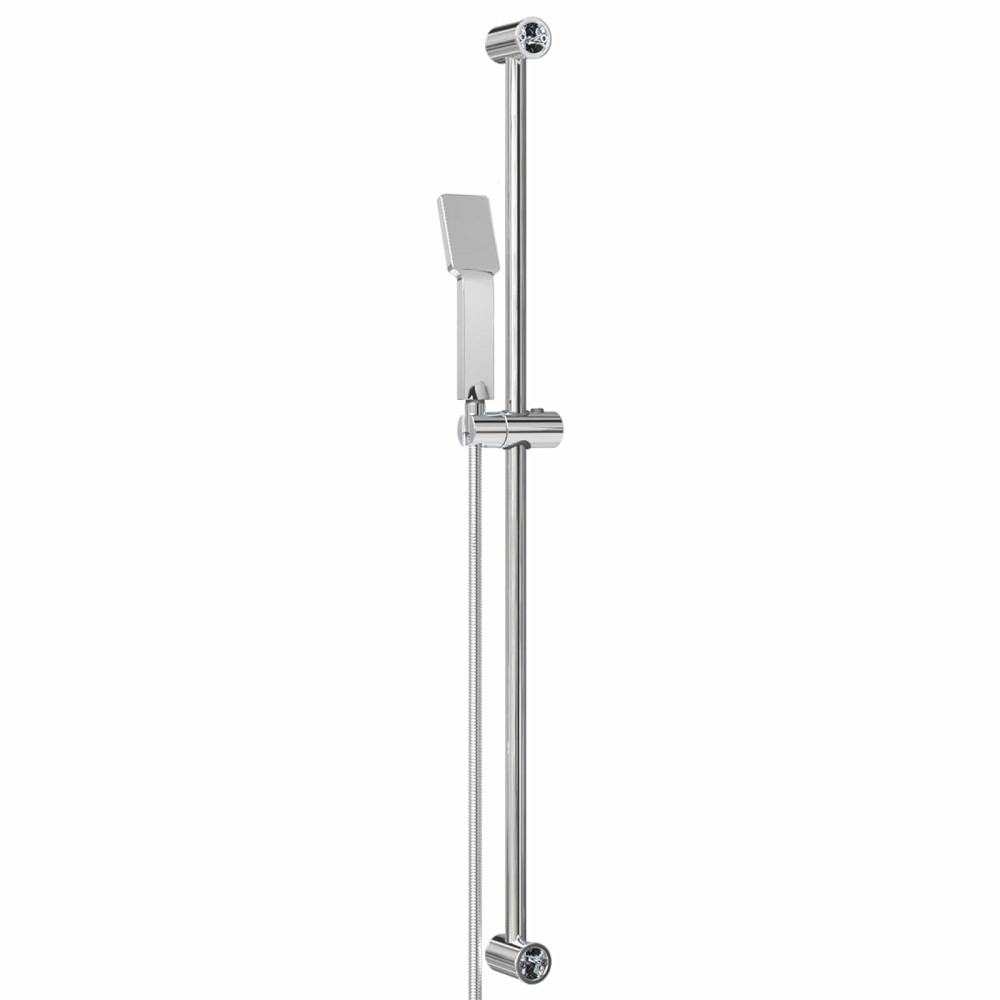 Produktbild för Duschsystemset Krom 100 cm Rostfritt stål