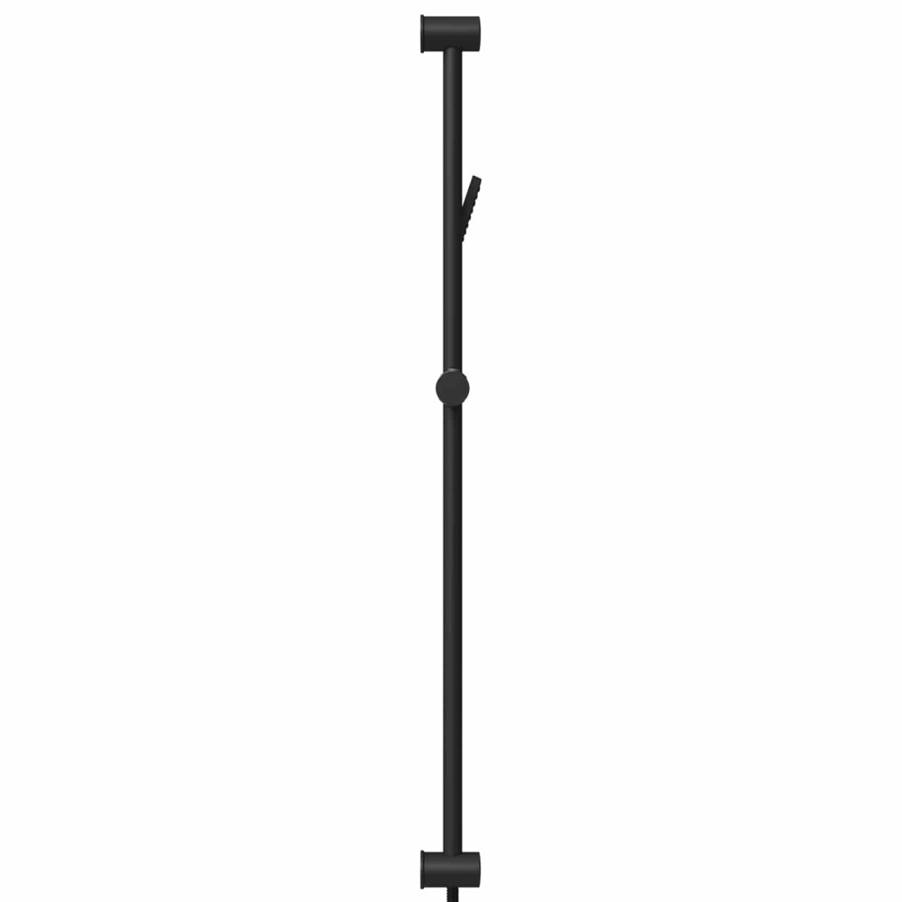 Produktbild för Duschsystemset Svart 100 cm Rostfritt stål