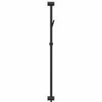 Produktbild för Duschsystemset Svart 100 cm Rostfritt stål