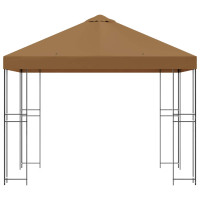 Produktbild för Paviljong 3 x 3 m Beige Polyester och Stål 190 gsm