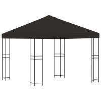 Produktbild för Paviljong 3 x 3 m Antracit Polyester och Stål 190 gsm