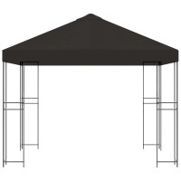 Produktbild för Paviljong 3 x 3 m Antracit Polyester och Stål 190 gsm