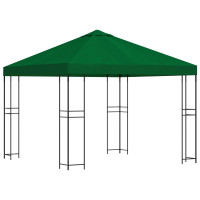 Produktbild för Paviljong 3 x 3 m Grön Polyester och Stål 190 gsm