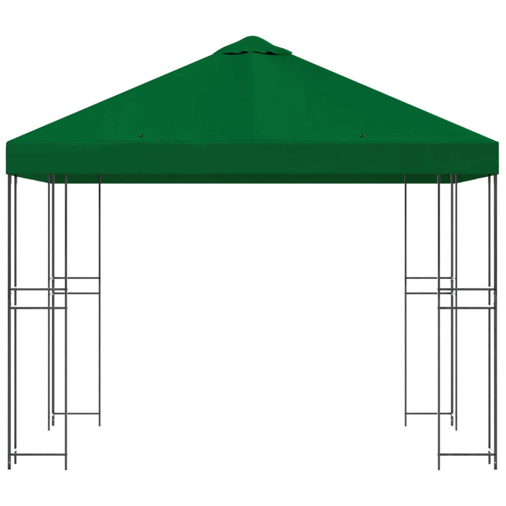 Produktbild för Paviljong 3 x 3 m Grön Polyester och Stål 190 gsm