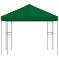 Produktbild för Paviljong 3 x 3 m Grön Polyester och Stål 190 gsm