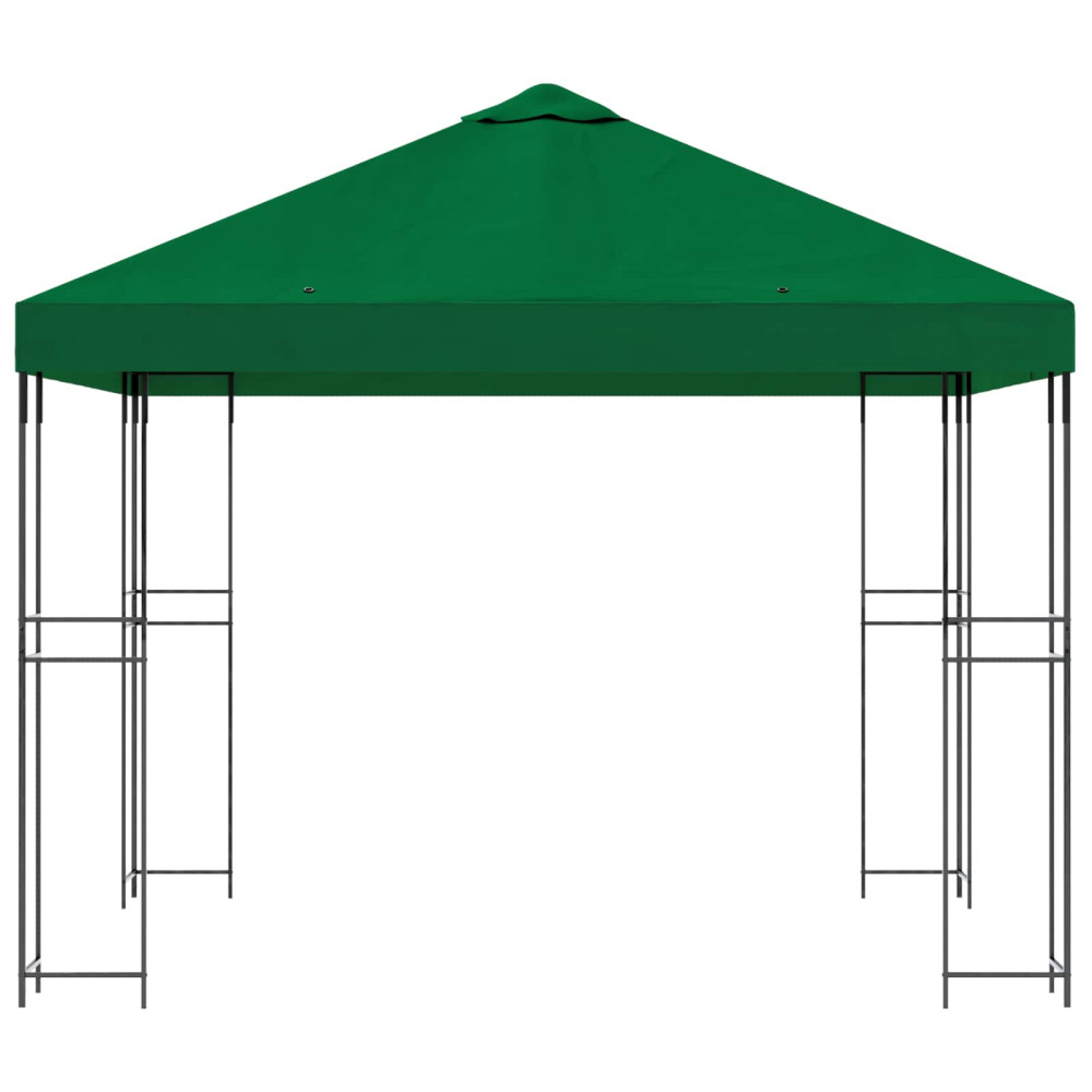 Produktbild för Paviljong 3 x 3 m Grön Polyester och Stål 190 gsm