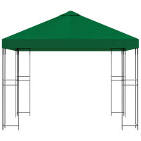 Produktbild för Paviljong 3 x 3 m Grön Polyester och Stål 190 gsm