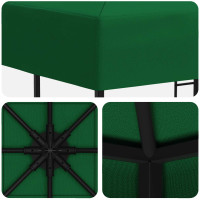 Produktbild för Paviljong 3 x 3 m Grön Polyester och Stål 190 gsm