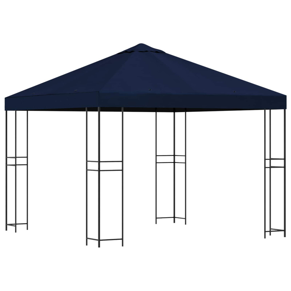 Produktbild för Paviljong 3 x 3 m Blå Polyester och Stål 190 gsm