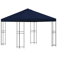 Produktbild för Paviljong 3 x 3 m Blå Polyester och Stål 190 gsm