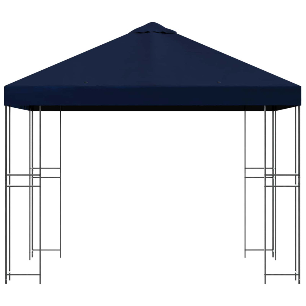 Produktbild för Paviljong 3 x 3 m Blå Polyester och Stål 190 gsm