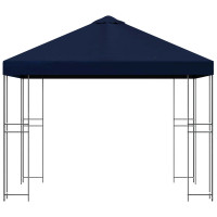 Produktbild för Paviljong 3 x 3 m Blå Polyester och Stål 190 gsm
