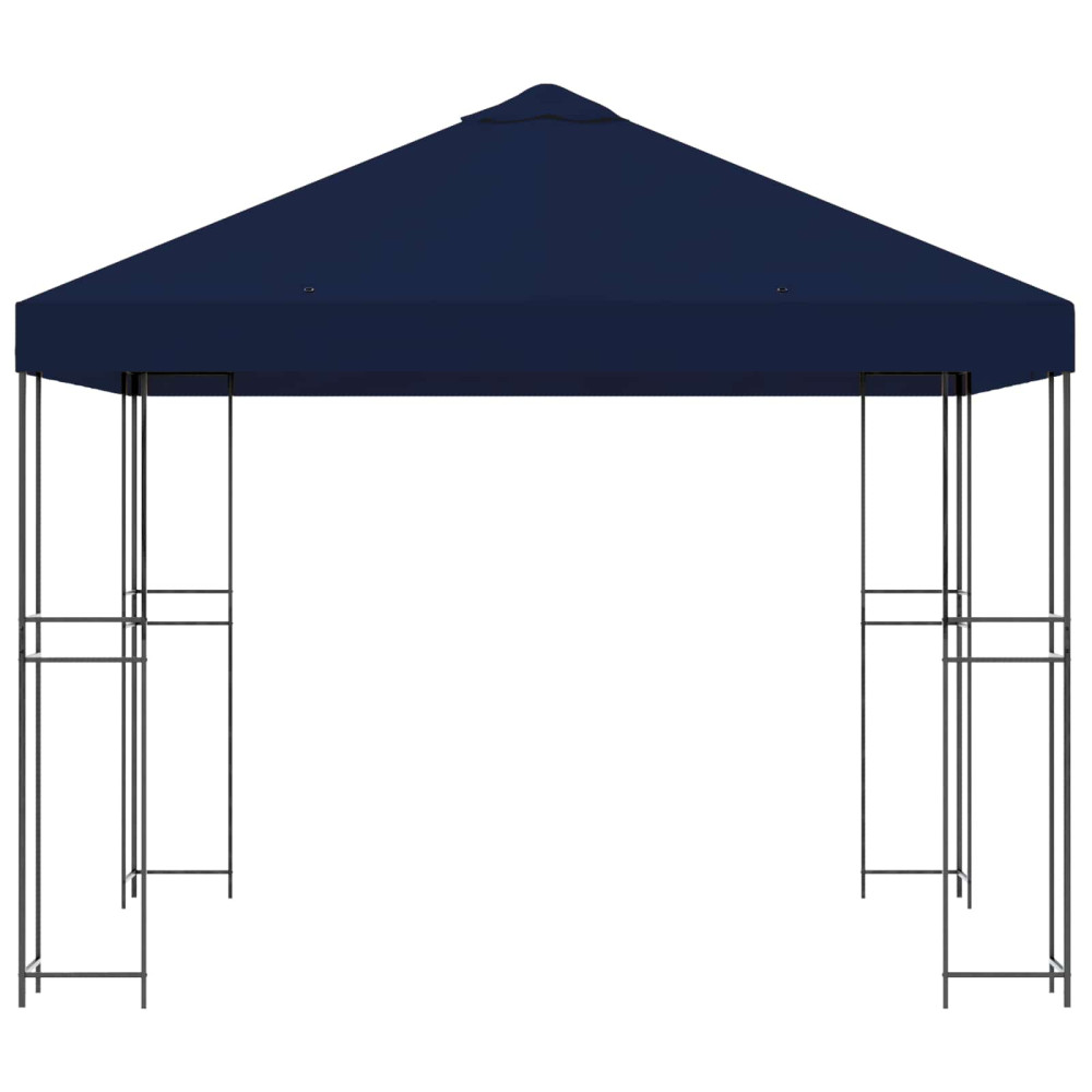 Produktbild för Paviljong 3 x 3 m Blå Polyester och Stål 190 gsm