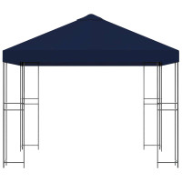 Produktbild för Paviljong 3 x 3 m Blå Polyester och Stål 190 gsm