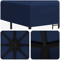 Produktbild för Paviljong 3 x 3 m Blå Polyester och Stål 190 gsm