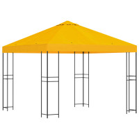 Produktbild för Paviljong 3 x 3 m Gul Polyester och Stål 190 gsm