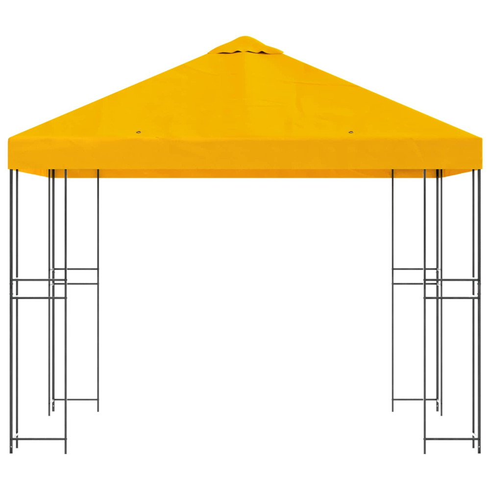 Produktbild för Paviljong 3 x 3 m Gul Polyester och Stål 190 gsm