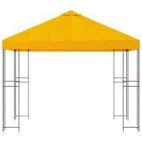 Produktbild för Paviljong 3 x 3 m Gul Polyester och Stål 190 gsm