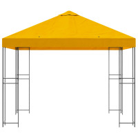 Produktbild för Paviljong 3 x 3 m Gul Polyester och Stål 190 gsm
