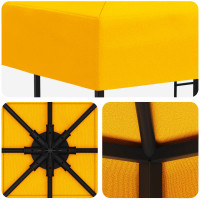 Produktbild för Paviljong 3 x 3 m Gul Polyester och Stål 190 gsm